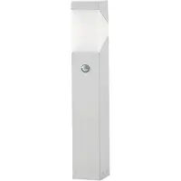 LUCANDE sockellampa Kiran, 60 cm, sensor, ljusgrå, IP44 Kiran , dimbar, Aluminium / grå / zink, Aluminium / grå / zink, Modern