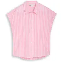 Tom Tailor DENIM Blus rosa / vit