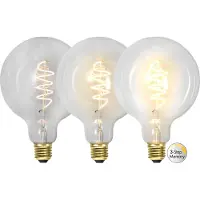 Star Trading LED lampa E27 dimbar | G125 klar | 2100K | 4W (40W) []
