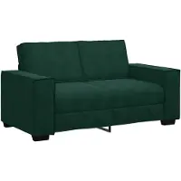 vidaXL Soffa 2-sits mörkgrön 160x78x84 cm sammet