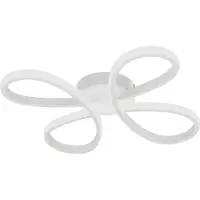 TRIO Lighting LED taklampa Fly, dimbar, Vitt / opal, Vardagsrum / matsal, Metall, Modern, LED-taklampa