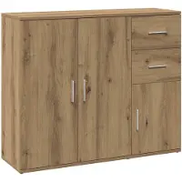 vidaXL Skåp, Artisan Ek, 91X29,5X75 Cm, Träbaserat Material