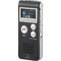 Renkforce RF-DVR-L169 Digital Diktafon Inspelningstid (max.) 25 h Svart Bullerdämpning