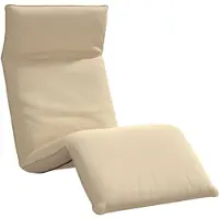 vidaXL Hopfällbar solstol beige 175x54x8,5 cm oxfordtyg