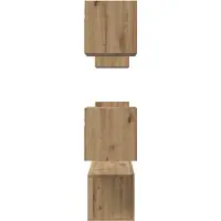 vidaXL TV-bänkset Väggmonterad 6 pcs Artisan Ek Konstruerat trä