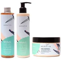 Brave. New. Hair. 3-pack Brave. New. Hair. Keratin Schampoo + Conditio