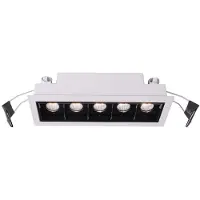 Deko-light 565250 Ceti 5 LED-inbyggnadsbelysning LED fast installerad EEK: G (A - G) 10.50 W Vit