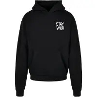 Mc Clothes Wording Stay Wild Ultra Heavy Huvtröja
