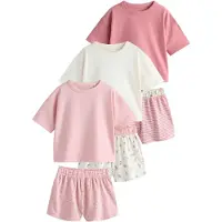 Next Pyjamas rosa / gammalrosa / vit