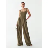 BWLDR Jumpsuit 'CHERIE' oliv