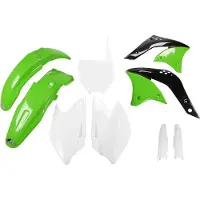 Ufo Kawasaki Kxf 250 2006-2006 Kakit204f-999 Fork Protectors & Plastkit