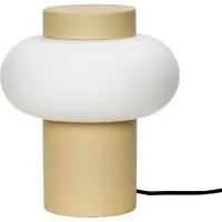 Hubsch Bordslampa Camp, Creme / bärnsten, Vardagsrum / matsal, Glas, Vintage, Bordslampa