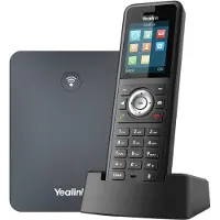 Yealink W79P - Trådlös VoIP-telefon - med Bluetooth interface med nummerpresentation - IP-DECT - 3-riktad samtalsförmåg - SIP, SIP v2, VQ-RTCPXR, RTCP-XR - svart, klassiskt grå