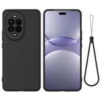 Mtp Products Huawei Nova 15 Flytande silikon skal med handrem - Svart
