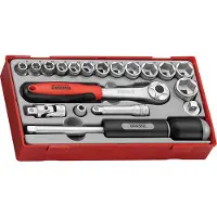 Teng Tools Hylsnyckelsats TT3819; 19 st.
