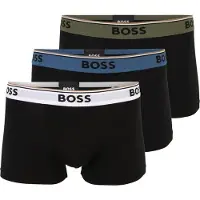 BOSS för män. 50554693 Set 3 Boxers Dia svart (S), Hemkläder, Bomull