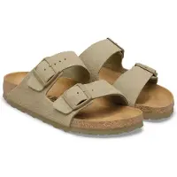 Birkenstock - Sandaler och flip-flops dam - Arizona LEVE Narrow Faded Khaki för Unisex - Storlek 37 - Beige