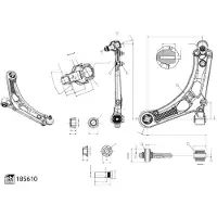 FEBI BILSTEIN Styr, fjädring 185610