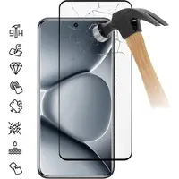 Mtp Products Xiaomi Poco M8 Pro/Redmi Note 15 Pro+ 5G Heltäckande skärmskydd i härdat glas - 9H - Svart kant