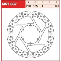 TRW Bromsskiva med typgodkännande MST387, STATIONAER