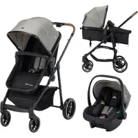 Bebeconfort Sittvagna/Barnvagn/Bilbarnstol - Haze Trio Lux - Ton - - One Size - Sittvagna
