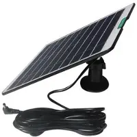 Mtp Products 5W/5V solcellsladdare för utomhuskamera/dörrklocka - svart