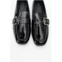 Forever & Always Jade Läder Platt Loafers Dam