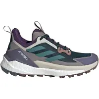 Adidas - Vandringsskor dam - Terrex Free Hiker 2 Low W Aurora Ivy/Preloved Teal/Taupe Oxide för Unisex - Storlek 4 UK - Blå