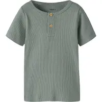 Name it T-shirt - Rib - Noos - NmmKab - Shadow - - 6 år (116) - T-shirt