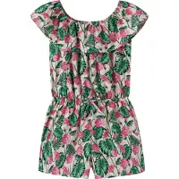 Name it Jumpsuit - NkfVinaya - Summer Sand/Hibiskus - - 6 år (116) - Jumpsuit