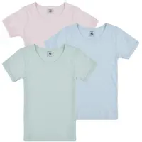 Petit Bateau T-shirts med korta ärmar 3 TEE SHIRTS MC flickor - Flerfärgad - 8 år