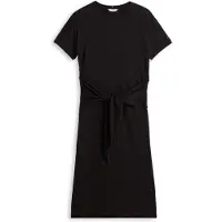 Tommy Hilfiger Textured Knot Relaxed Midi T-Shirt Dress