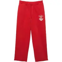 Pull&Bear Byxa 'VARSITY STWD' röd / off-white