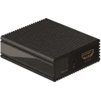 Goobay 58477, Svart, HDMI, Toslink, Kvinnlig kontakt, Manlig kontakt, 60,5 mm