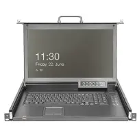 Digitus DS-72220-1GE 1 Port KVM-Konsol VGA Mus, Tangentbord 1920 x 1080 Pixel