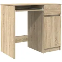 vidaXL Skrivbord sonoma ek 86x49x76 cm konstruerat trä
