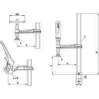 Bessey Klämma För Svetsbänkar Och -bord Tw28-30-12k