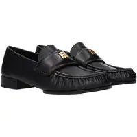 Givenchy Svarta Läder Slip-On Loafers