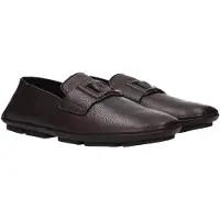 Dolce&Gabbana Brun Läder Slip-On Loafers
