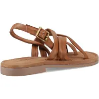 Hush puppies Hope Lädersandaler för kvinnor i tan