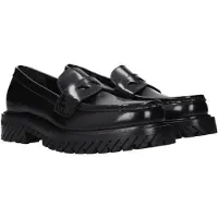 OFF-WHITE Svarta Läderslip-ons