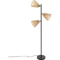 Atmosphera golvlampa boho GIADA, 3 vridbara skärmar, 150 cm