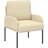 vidaXL Soffgrupper med kudde 3 pcs Kräm 115 x 56 x 80 cm Plywood