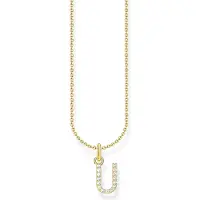 Thomas Sabo 18K guldpläterat bokstavssmycken U KE2260-414-14