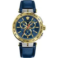 Versace Klocka - - Aion Chrono VE6CA0223 - Läder - Rostfritt stål - 5 ATM