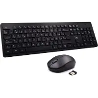 Ewent Ew3256 Concaved Keys Trådlöst Tangentbord Och Mus Spanska