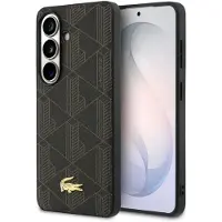 Lacoste Samsung Galaxy S26+ PVC Blend Monogram Gold Logo Magnetiskt Skal - Brun