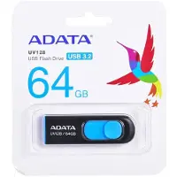 Sans marque ADATA DashDrive UV128 - USB flash-enhet - 64 GB - USB 3.0 - svart, blå