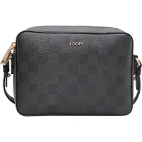 JOOP! Axelremsväska 'Cortina Piazza Cloe' mörkbrun / guld / svart