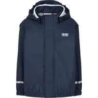 Lego Wear Regnkläder m. Hängslen - PU - LWJivan - Dark Marinblå - - 4 år (104) - Regnkläder